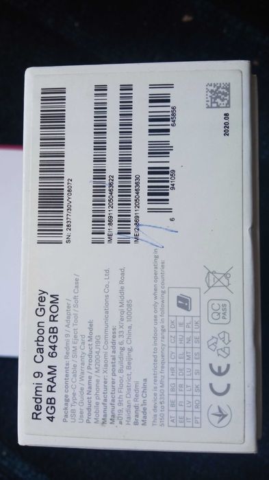 Redmi 9 4/64Gb va 3/32Gb