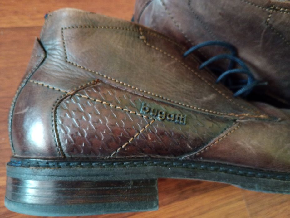 Pantofi din piele naturala, bugatti, marimea 42