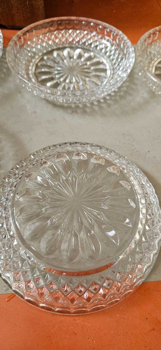 кристални стъклени купи,чинии, подноси фруктиери, бонбониери
