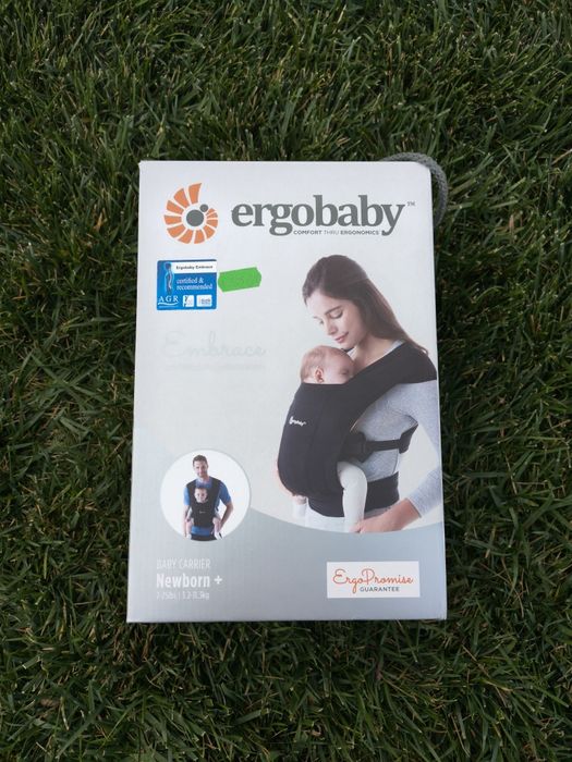 Marsupiu Ergobaby Embrace Newborn+ Negru (Pure Black) – Stare excelentă