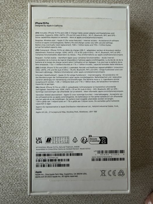 IPhone 15 pro 256GB Natural Titanium