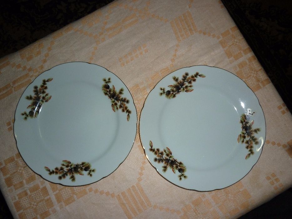 Блюдо. Китайский фарфор с сусальным золотом. Времён СССР.