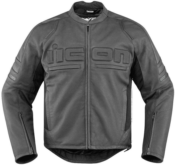 Geacă moto, din piele, marimea 2XL, ICON Motorhead 2