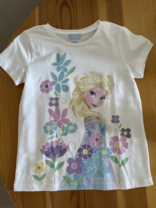 Детска тениска Елза OVS и боди с блясък Pepco