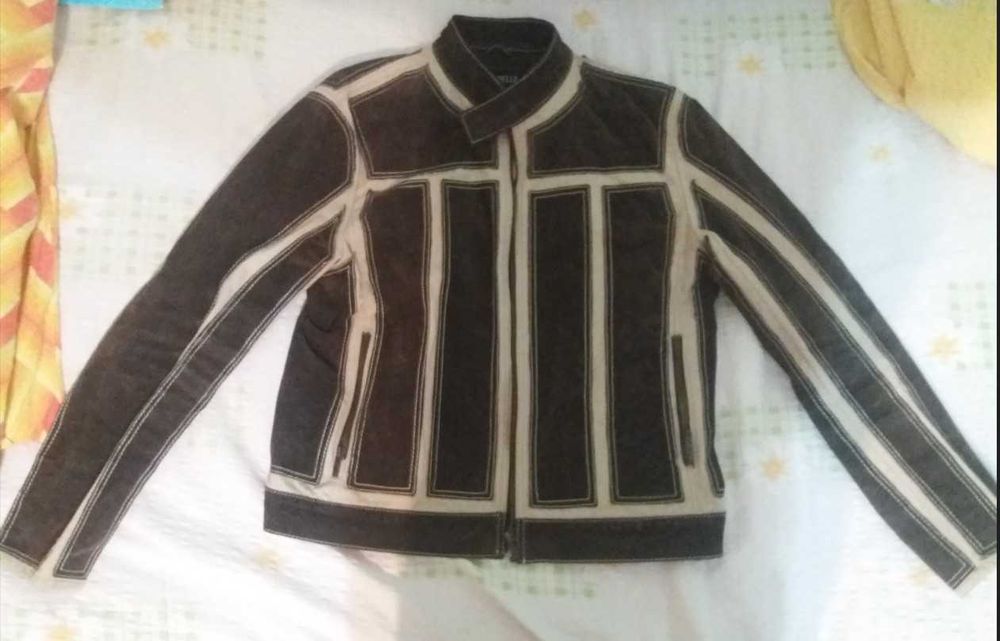 Jacheta piele biker Vera Pelle  Italia