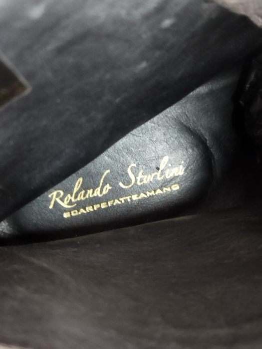 Rolando Sturlini Brogue, италиански ръчно изработени обувки, боти.кожа