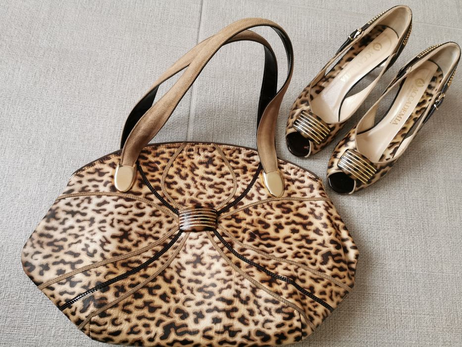 Елегантна италианска чанта с обувки