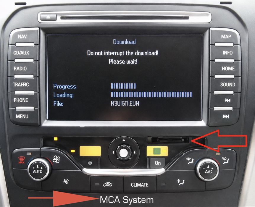FORD MCA - GPS Navi SD CARD Europa EST-WEST 2022-2023