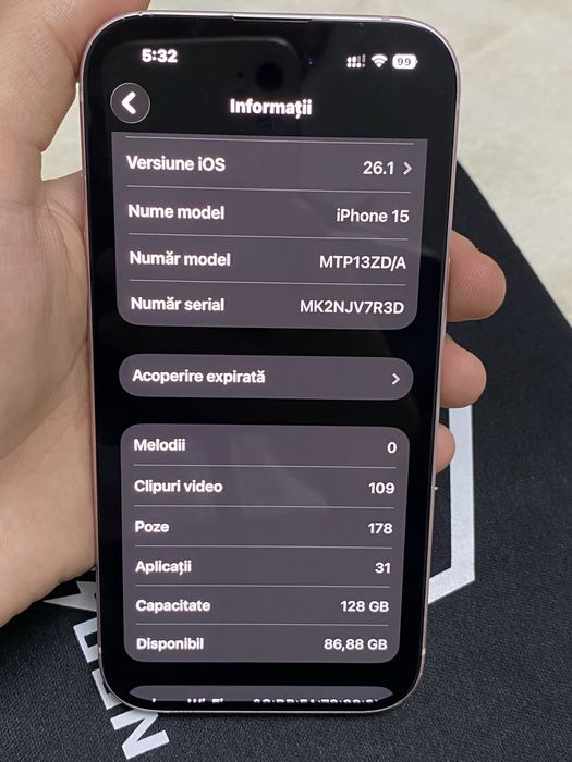 Iphone 15 roz / Pink 128gb