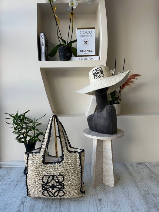 Плажна чанта и шапка Loewe 2 цвята