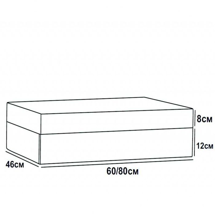 НОВ Плот / шкаф за баня с чекмедже АНЕЛИЯ ICP 8020W бял PVC НОВ
