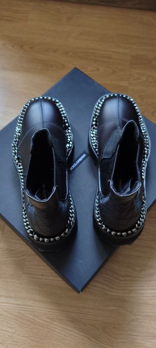 Мъжки, кожени боти Dolce & Gabbana