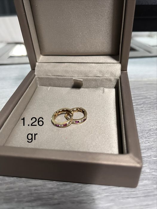 Cercei AUR 14 K-485 lei /Gr .Ca nou