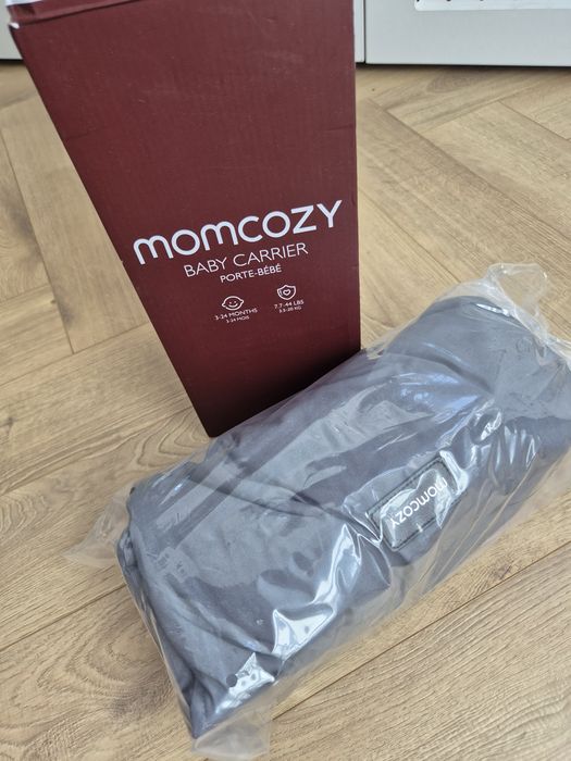 Marsupiu ergonomic Momcozy Baby Carrier, gri, 3-24 luni