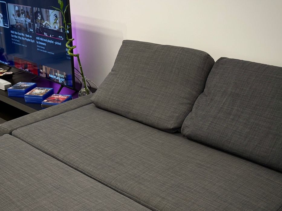 Colţar extensibil cu depozitare, Skiftebo gri închis. IKEA.