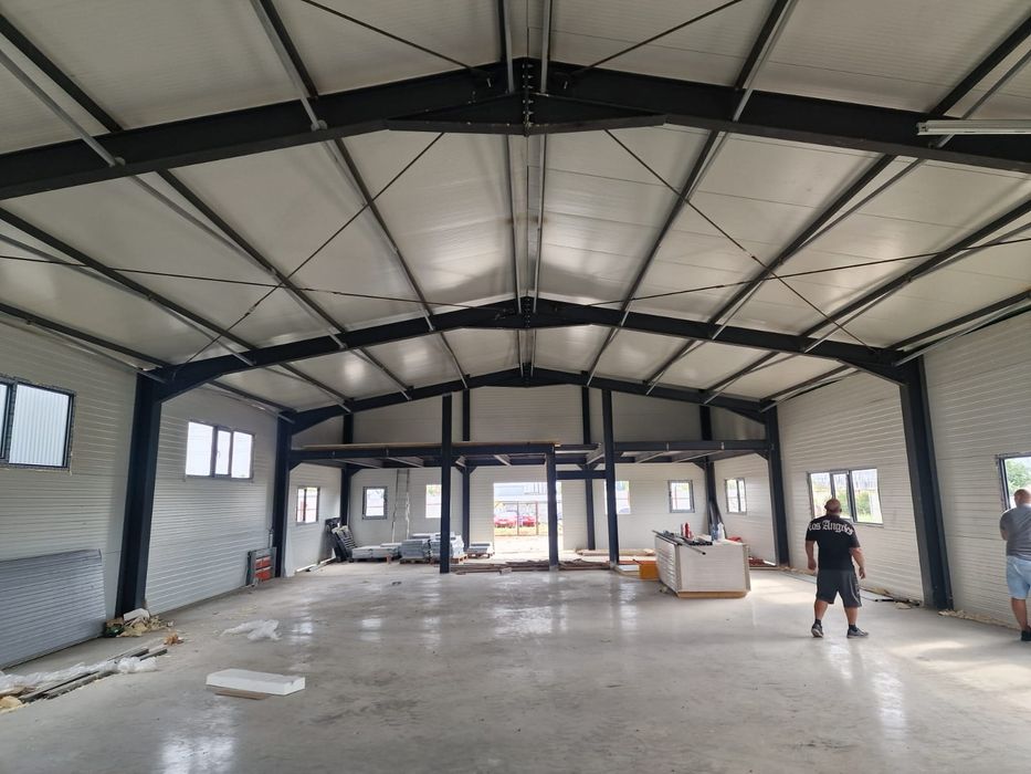 Vând hală metalică lucrăm fără avans
