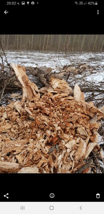 Унищужител-раздробител на пънове много силен