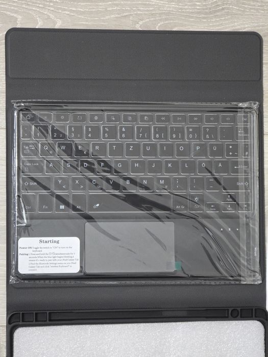 Husă cu tastatură Galaxy Tab A9+ – Retroiluminare 7 culori, Detașabilă