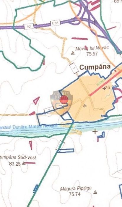 Teren 6,71 ha cu PUZ + AC pentru 130 case | Cumpana | Proiect rezident