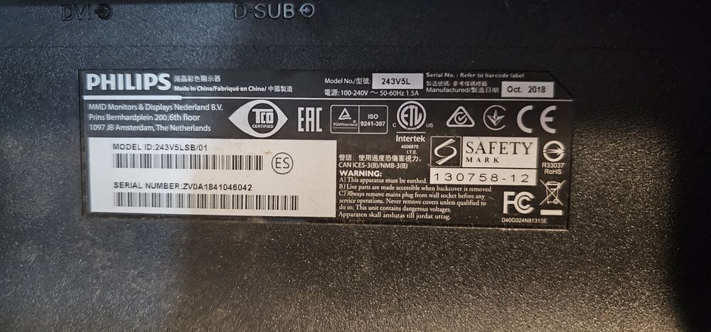 Monitor philips 24 inch tehnologie led