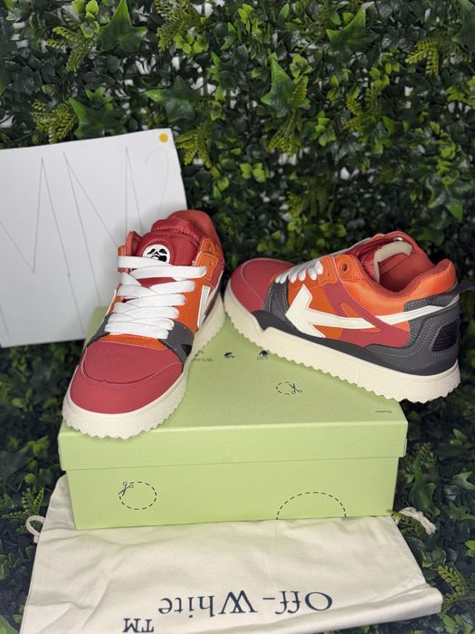 Adidasi/Sneakers Off-White SPONGE Red Black White | dustbag | MM2
