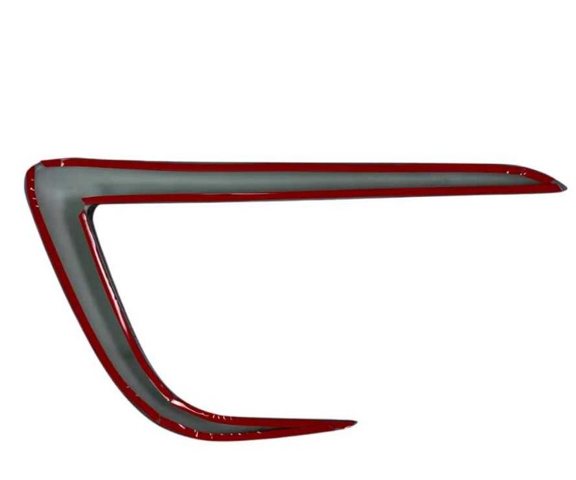 Добавки за броня около халогените за Tesla Model Y черен гланц