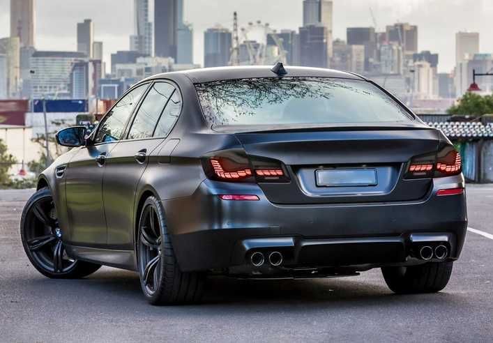 Диодни Тъмни LED стопове за BMW F10 Седан (2011–2017) – CS / M5 визия