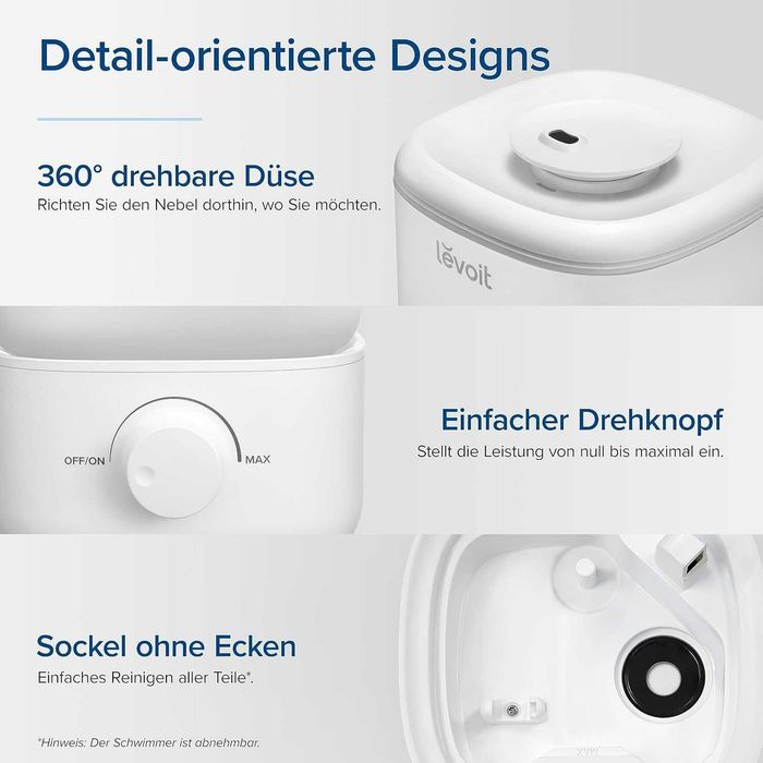 Овлажнител за въздух LEVOIT Classic 160, 2,5 L