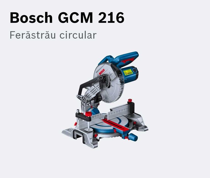 Fierăstrău circular profesional Bosch GCM 216