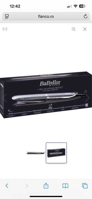 Placa de par babyliss ionica