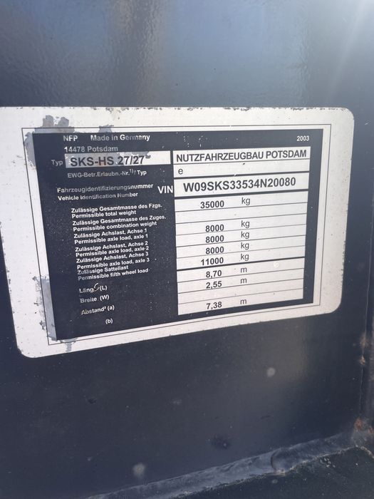 Piese Semiremorca basculabila Langendorf