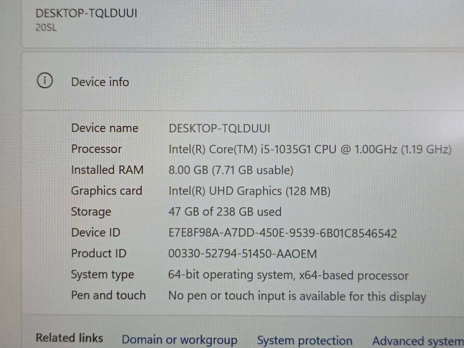 Lenovo ThinkBook 14-IIL - KLI Amanet