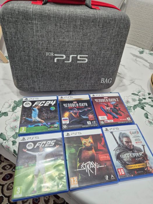 Игры пс5 новый + сумка
