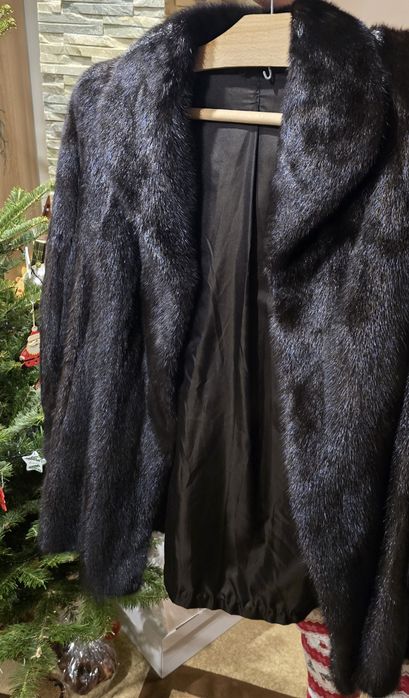 Haină de blană naturală de nurcă