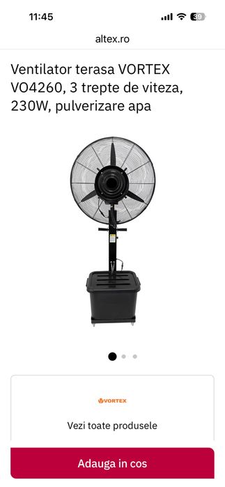 Ventilator cu pulverizare