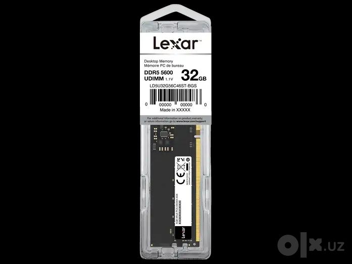 Lexar Оперативная память Lexar DDR5 32GB 5600MHz UDIMM для ПК 
  Опера