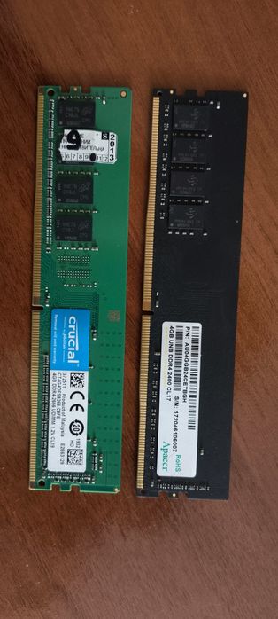 Продам ОЗУ 4+4gb ddr4