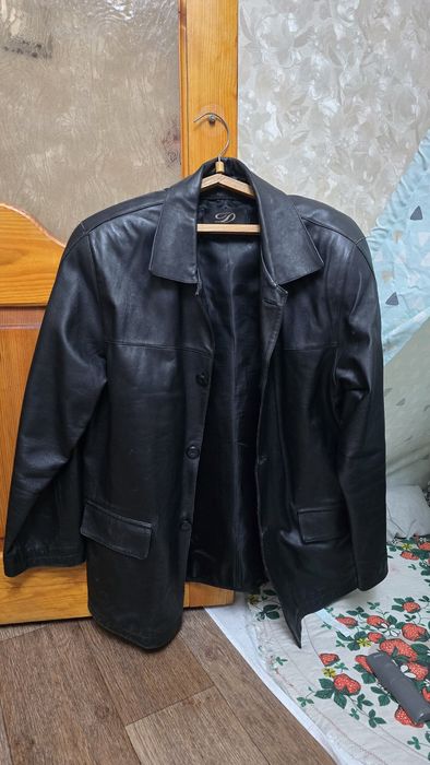 Пиджак кожаный мужской