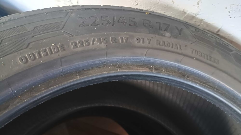 3 бр. летни гуми 225/45 R17 Yubele