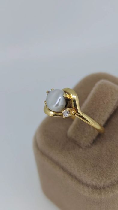 Inel perla  aur 18k 2.21gr (r)