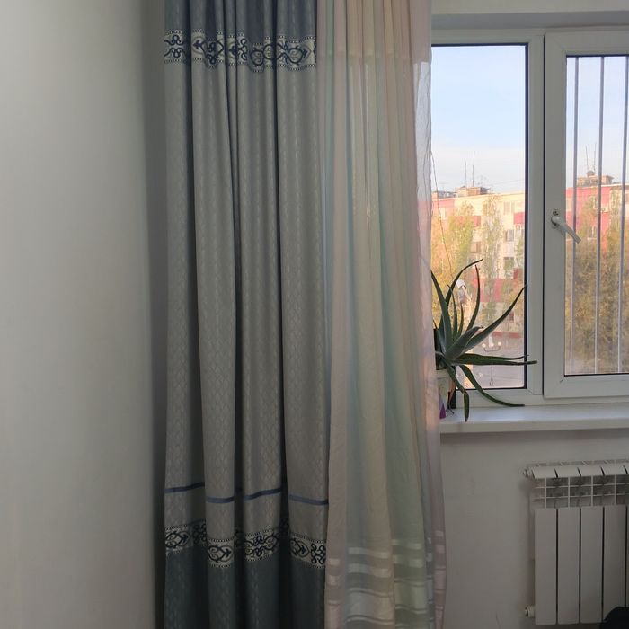 тюль со шторами. шторы тёмные от солнца