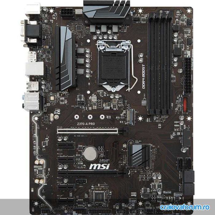 Placa de baza MSI Z370-A PRO si Procesor i5-8600K Coffee Lake, 4.30GHz