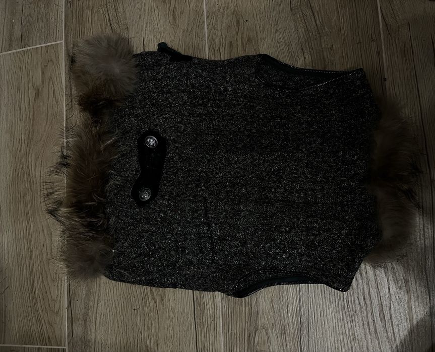 Елек с естествен мех лисица