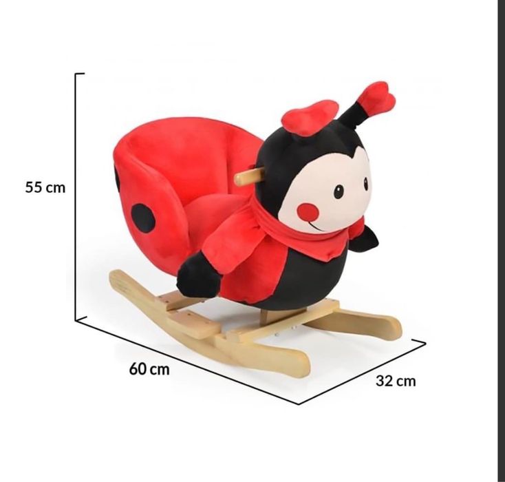 НОВА Детска плюшена люлка Калинката Мери