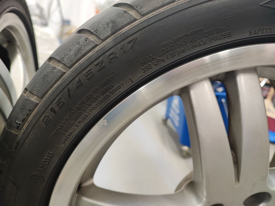 set 4 jante VW 17" + anvelope