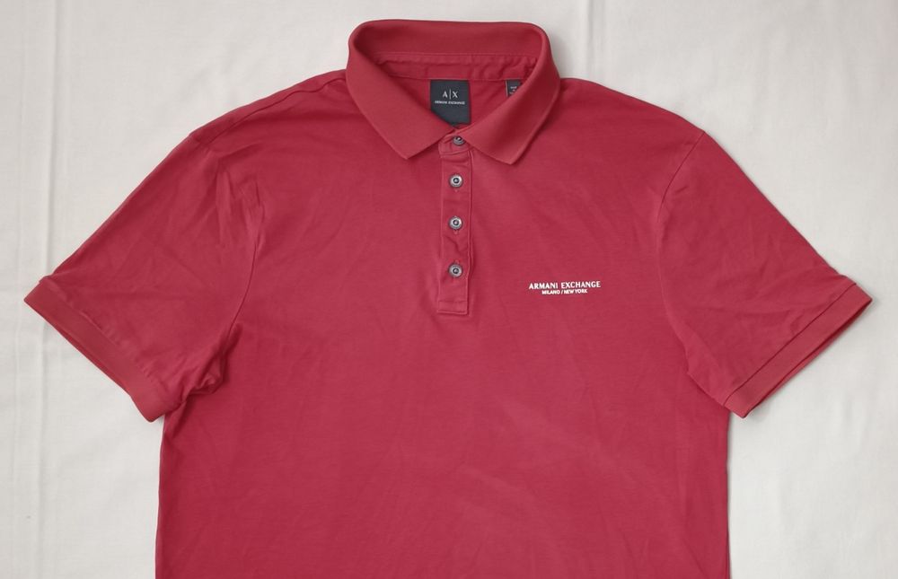 Armani Exchange Polo Shirt оригинална тениска S памучна поло фланелка