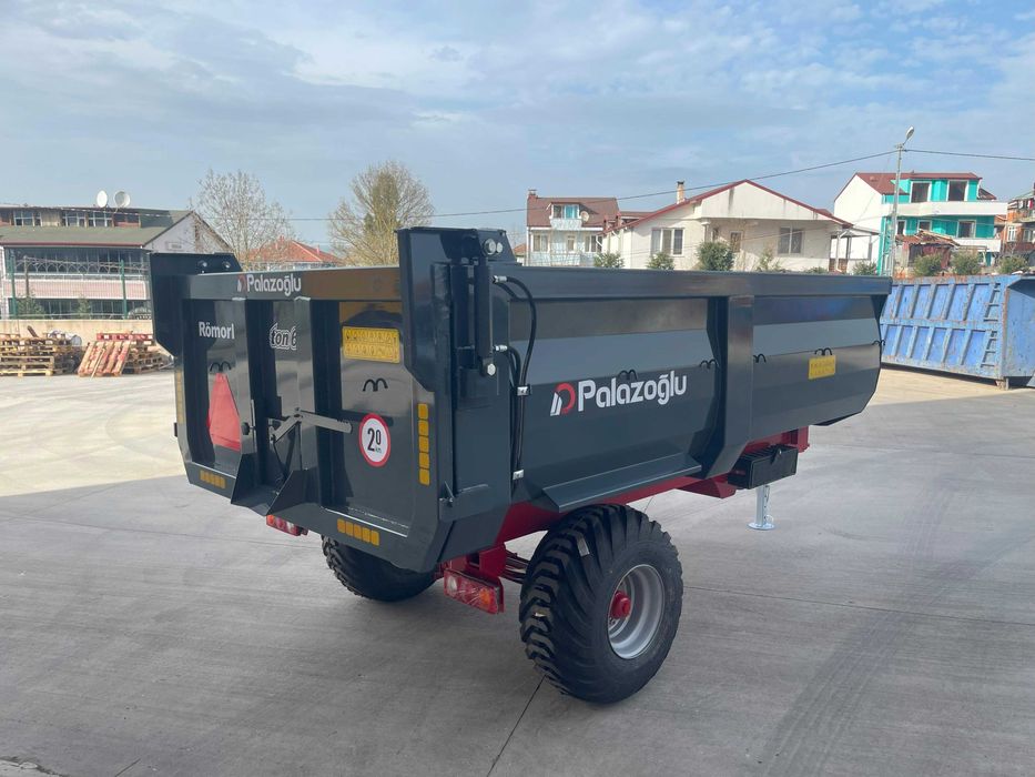 Remorca bena tip U 8 tone, remorca transport cereale, remorca