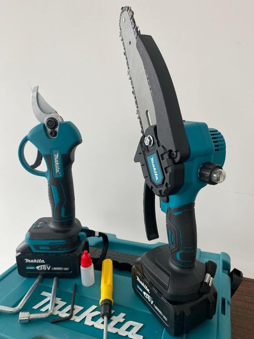 2в1 Акумулаторна Резачка и Лозарска ножица Makita Макита 18V,36V