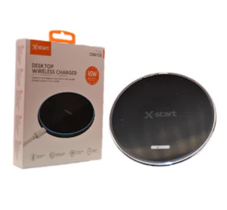 Suport / Placuta / Incarcator Wireless Pentru Birou Negru