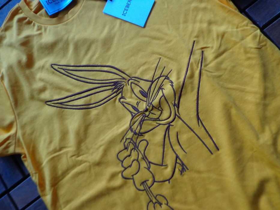 Мъжка тениска Iceberg Ivory T-shirt with Cartoon Detail размери M, L